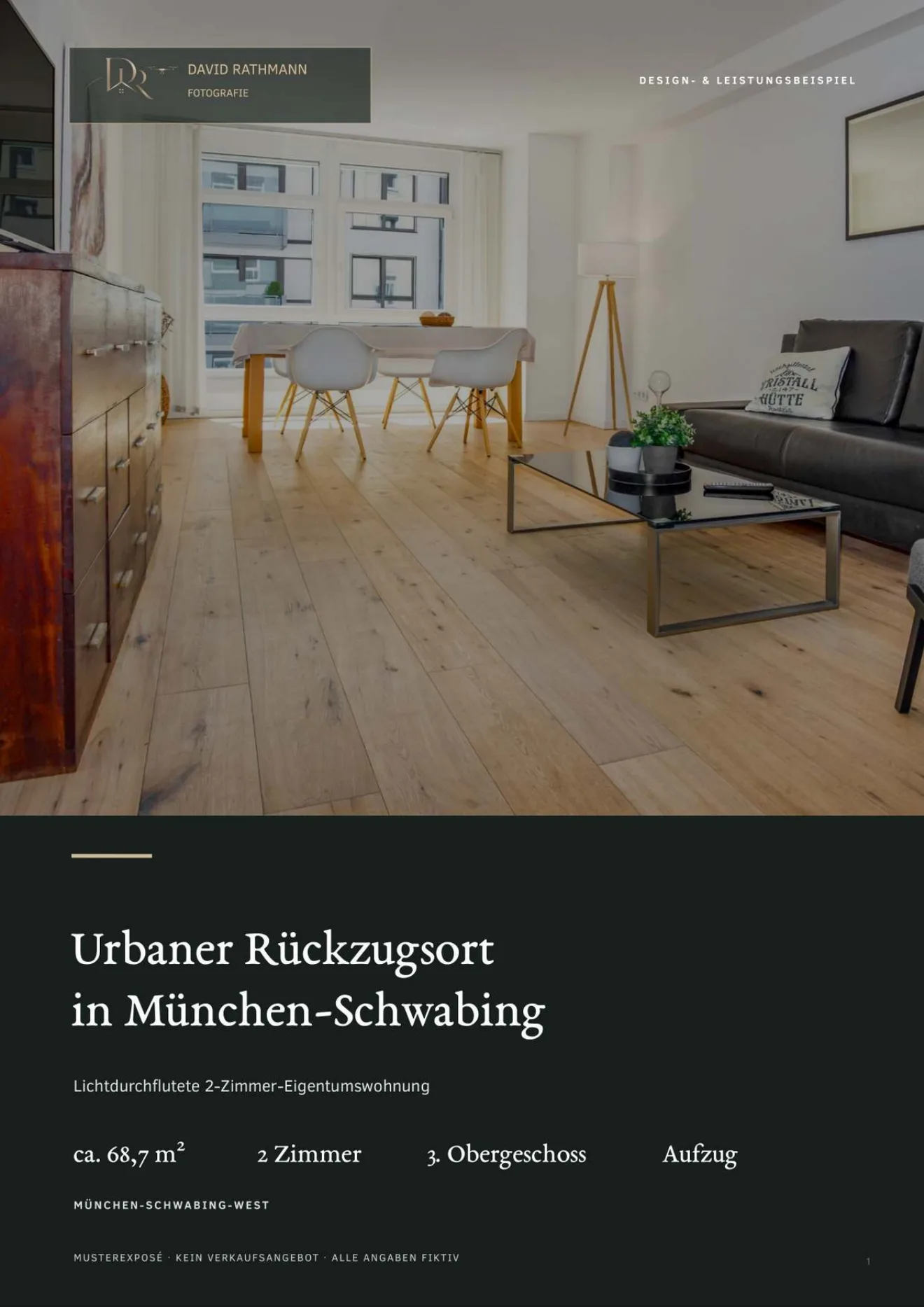 Titelseite des Musterexposés München-Schwabing